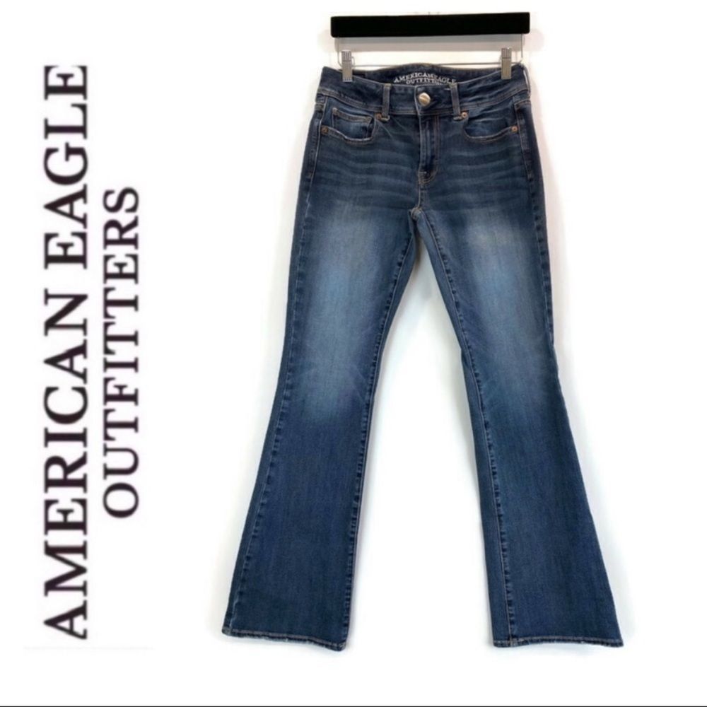 AMERICAN EAGLE KICK BOOT FLARE JEANS - Picture 2 of 5